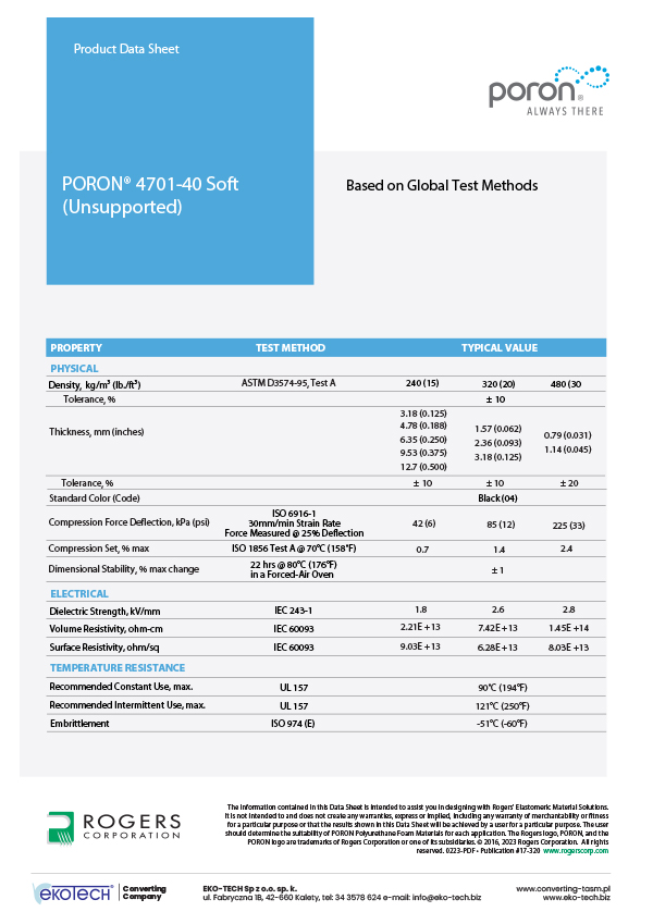 Poron 4701-40