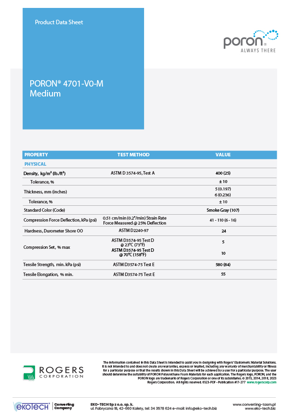 PORON® 4701-V0-M