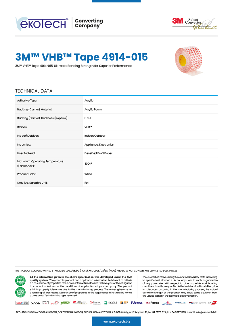 3M™ VHB™ Tape 4914-015