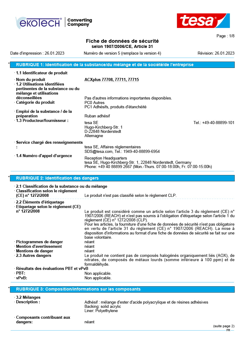 tesa® ACXplus 77711