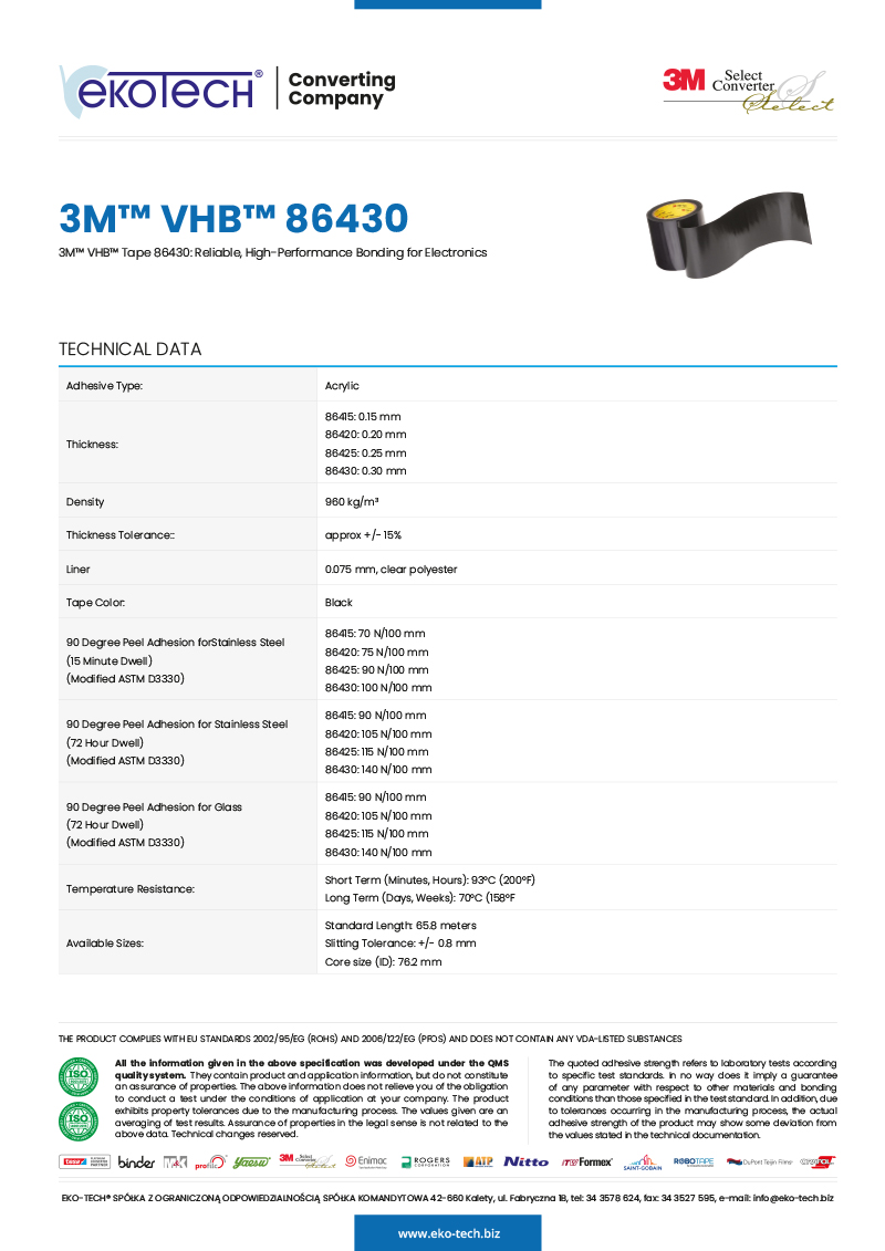 3M™ VHB™ Tape 86430