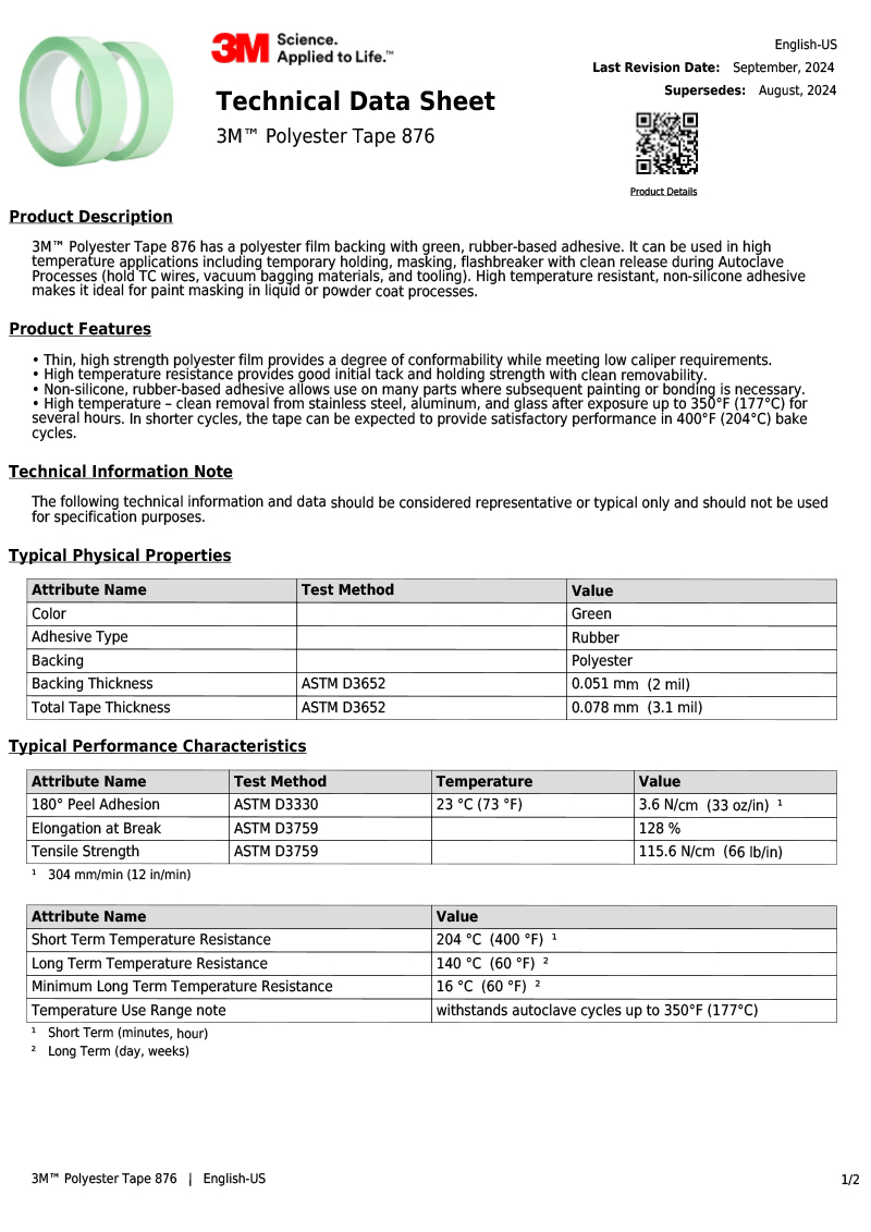 3M-Polyester-Tape-876.pdf