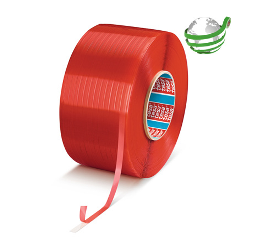 tesa® 51865 Next Gen 165 µm dwustronna przezroczysta taśma PET z asymetrycznym wzorem produktu