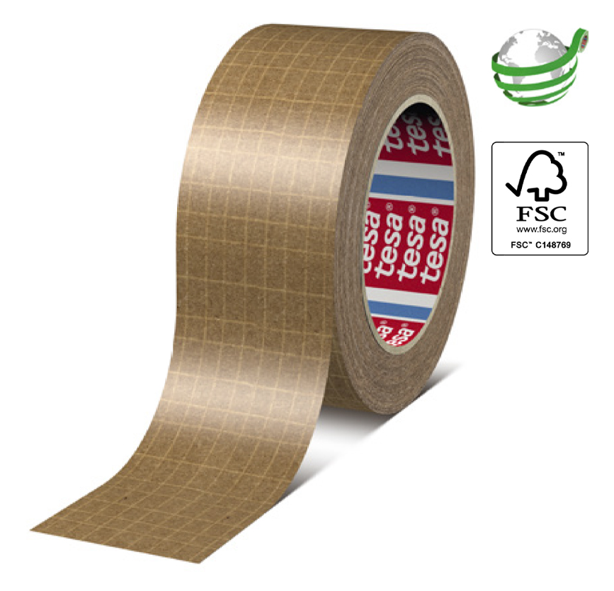 tesa® 60013 Samoprzylepna taśma papierowa wzmocniona