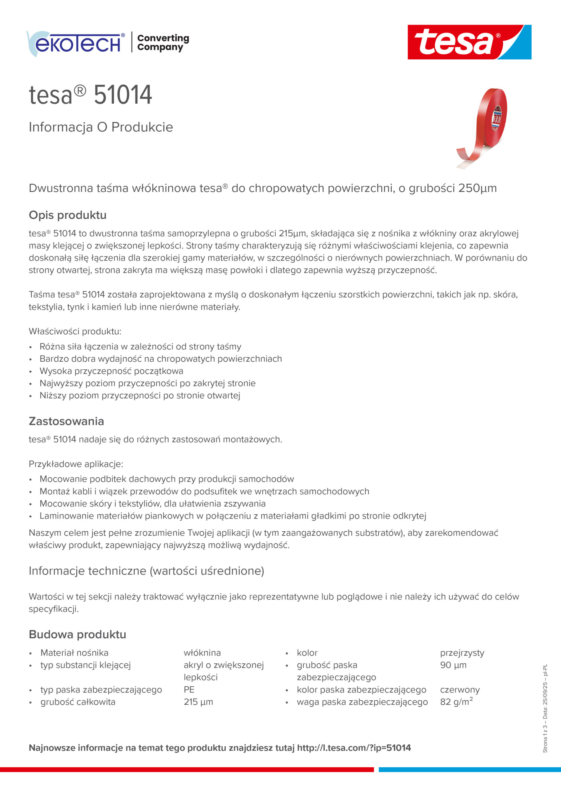 Eko-Tech Converting Company - converting-tasm-tasmy-dwustronne-tesa-51014-pl