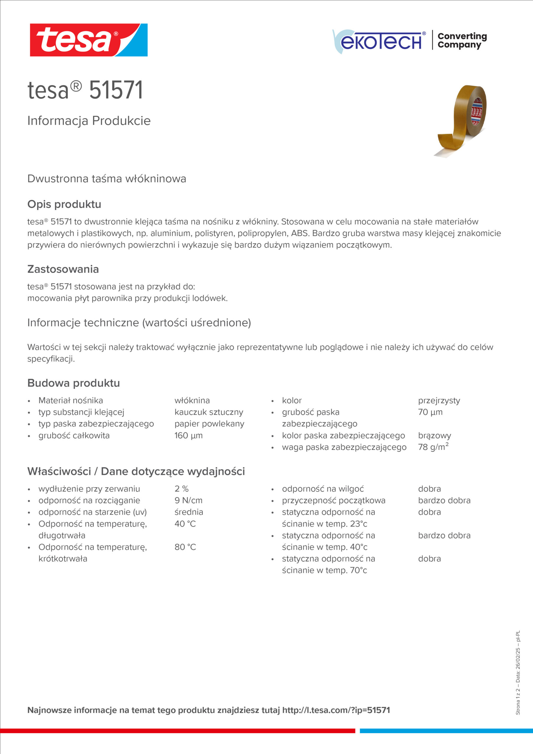 Eko-Tech Converting Company - converting-tasm-tasmy-dwustronne-tesa-51571-pl