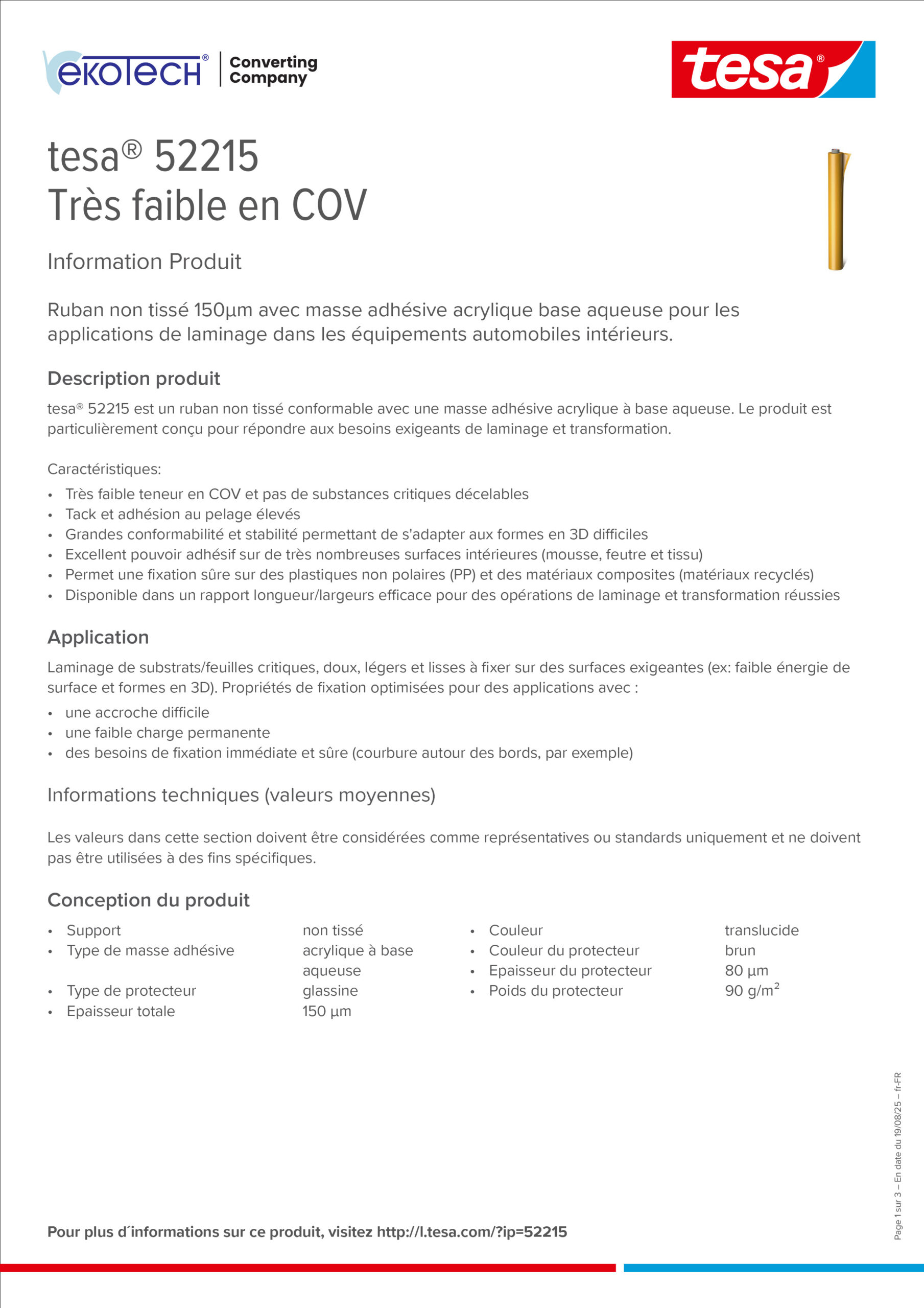 Eko-Tech Converting Company - converting-tasm-tasmy-dwustronne-tesa-52215-fr