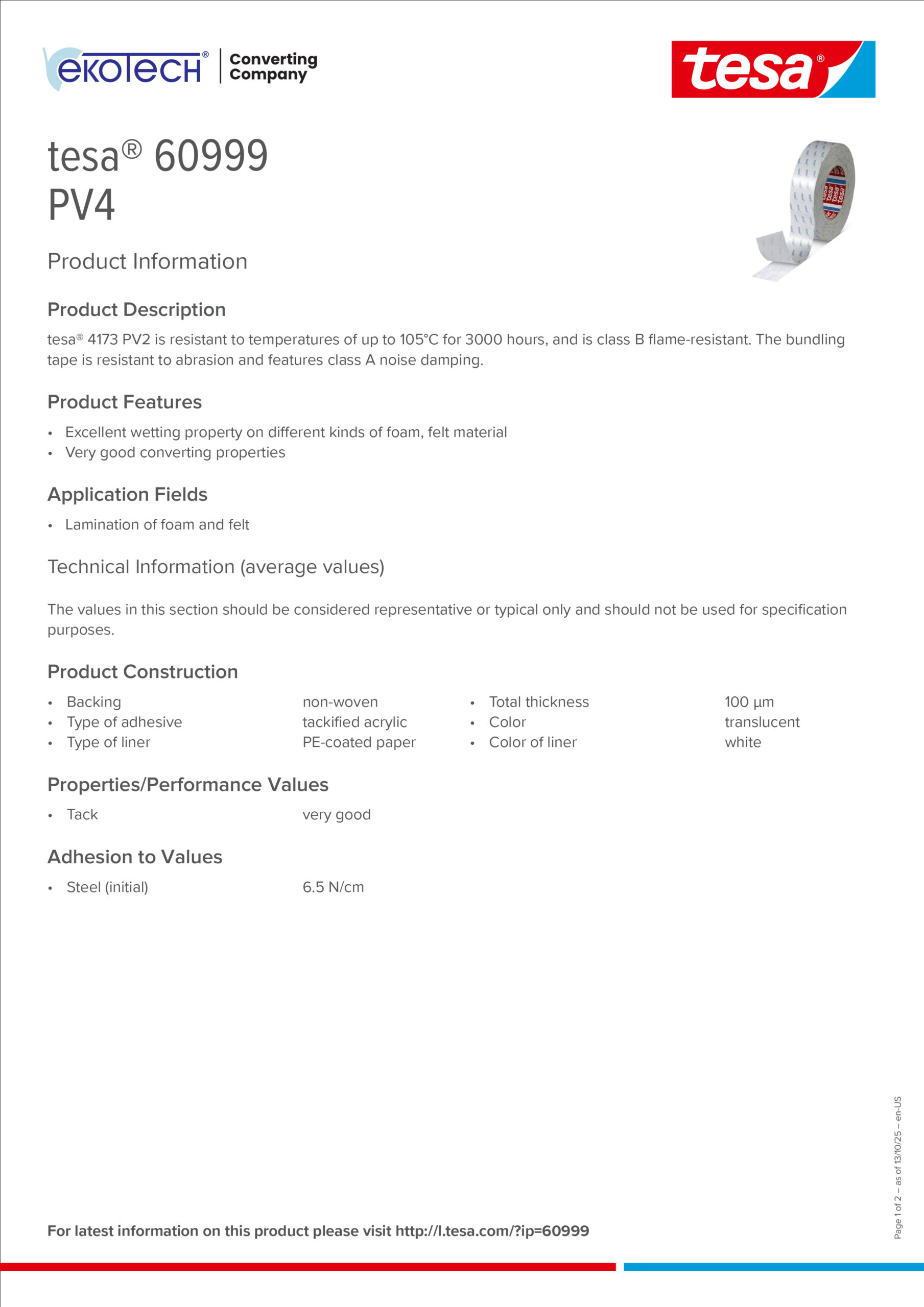 Eko-Tech Converting Company - converting-tasm-tasmy-dwustronne-tesa-60999-en