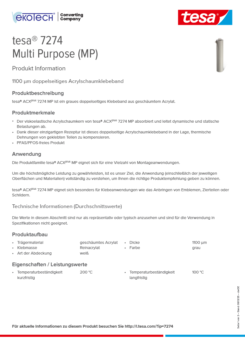 Product-information_tesa®-07274_de-DE-ekotech
