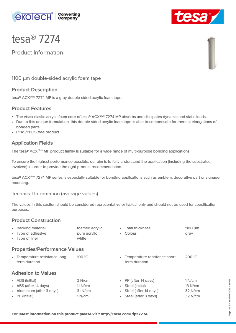 tesa® ACXplus 7274