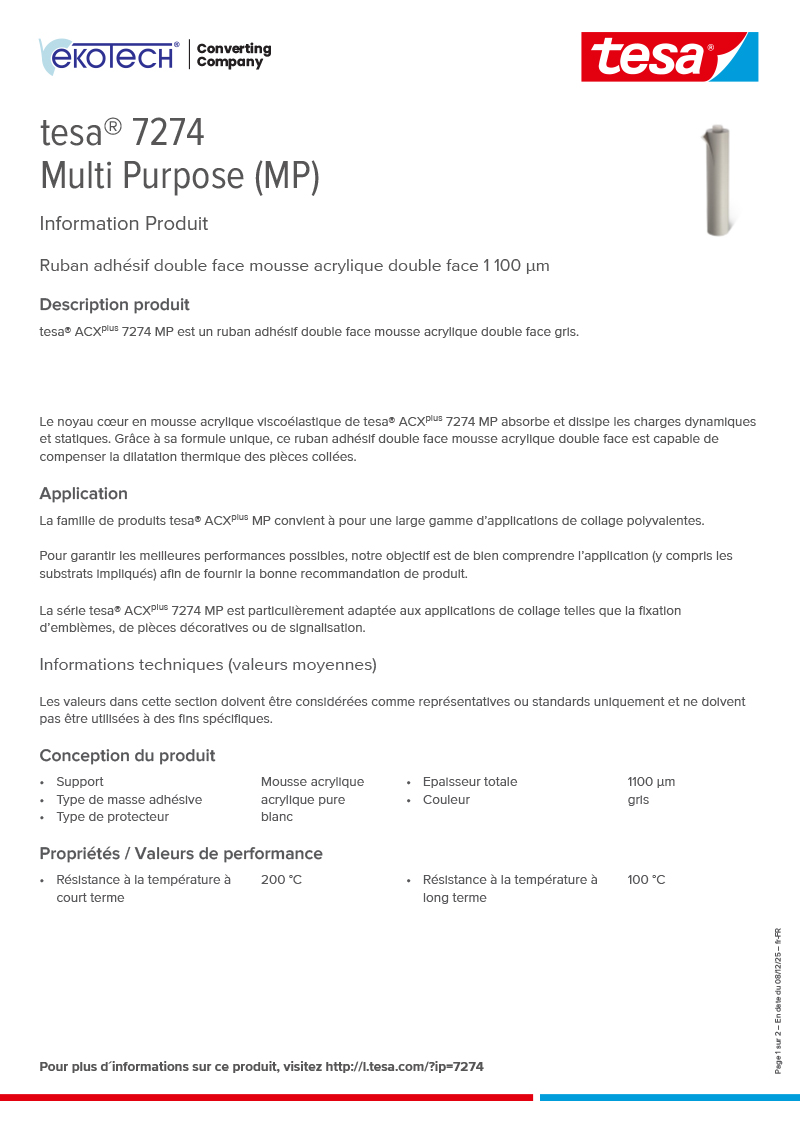 Product-information_tesa®-07274_fr-FR-ekotech