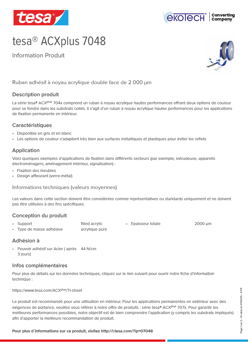 Product-information_tesa®-ACXplus-07048_fr-FR-ekotech