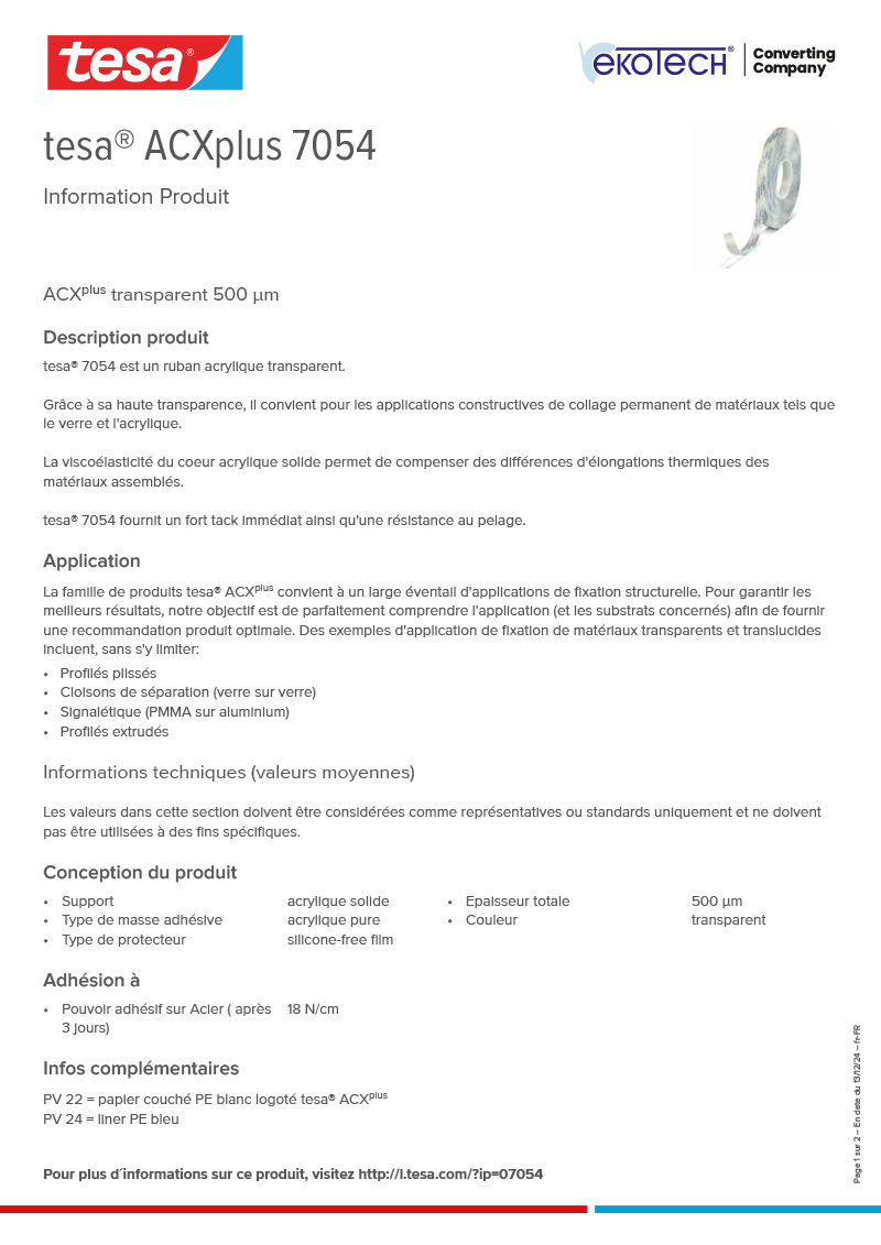 Product-information_tesa®-ACXplus-07054_fr-FR-ekotech