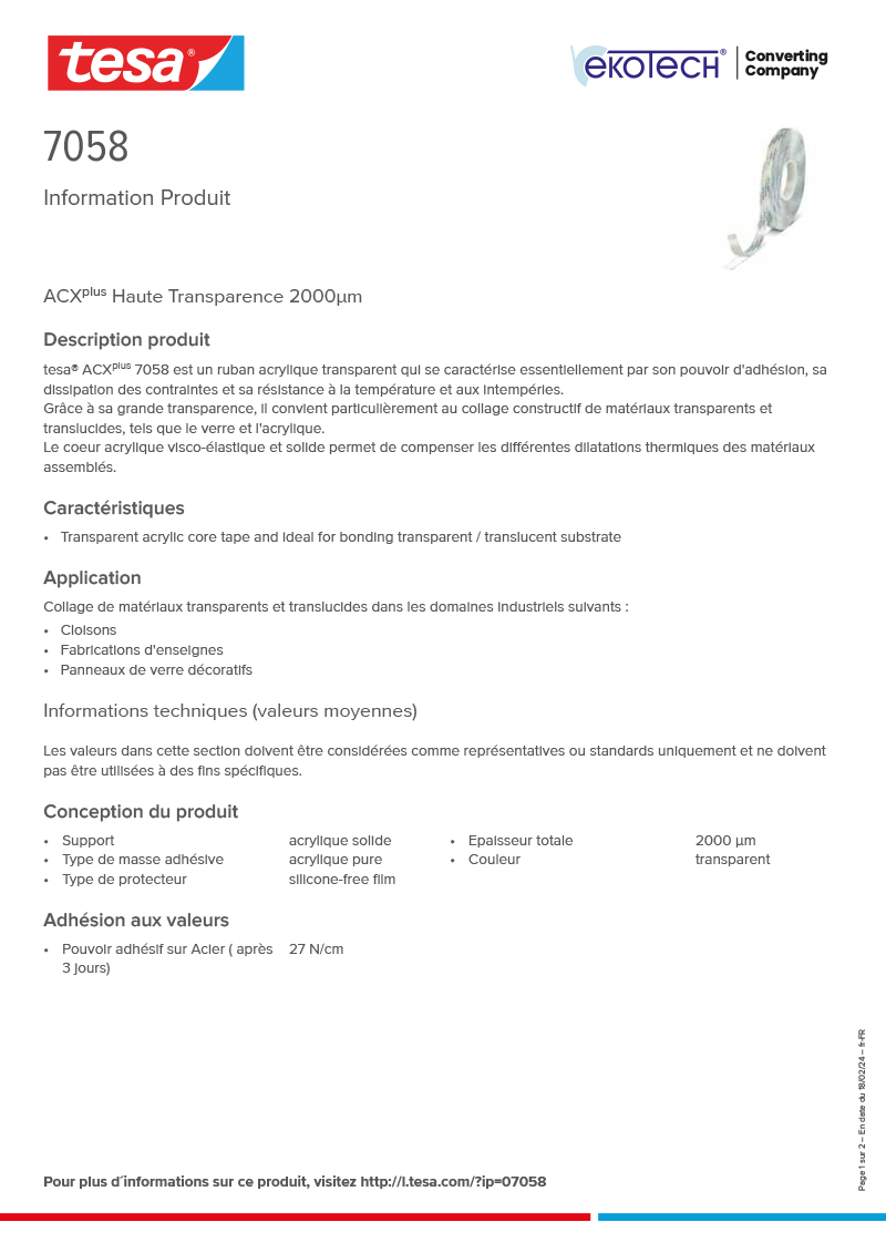 Product-information_tesa®-ACXplus-7058_fr-FR-ekotech