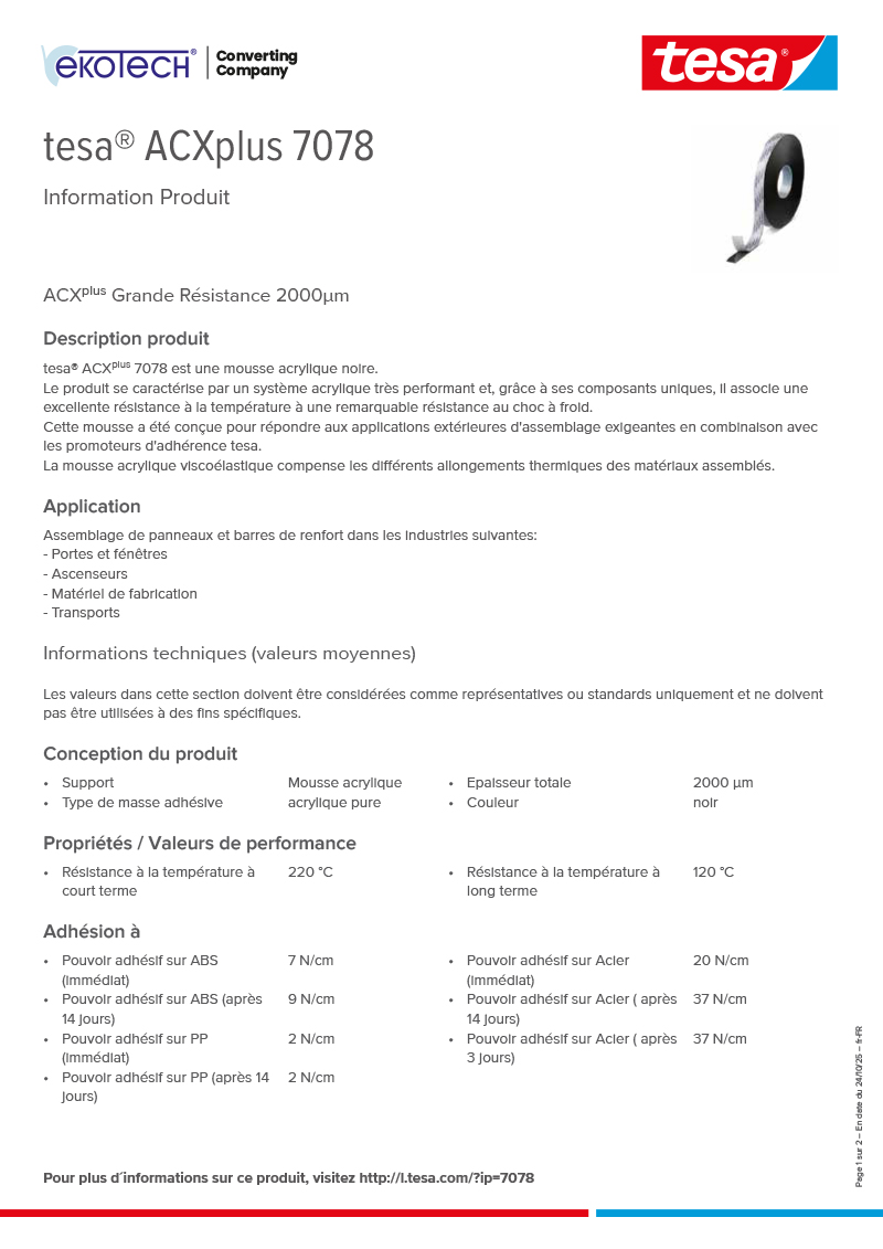 Product-information_tesa®-ACXplus-7078_fr-FR-ekotech