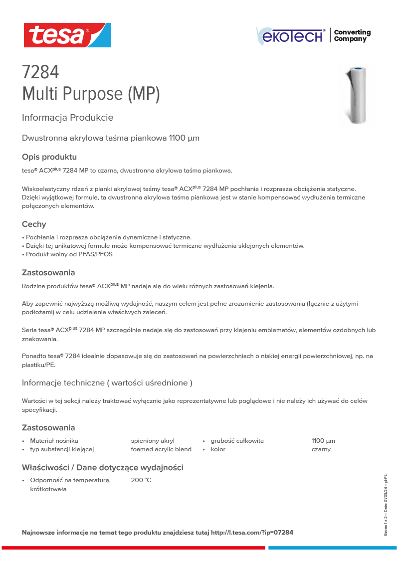 Product-information_tesa®-ACXplus-07284_pl-PL-ekotech
