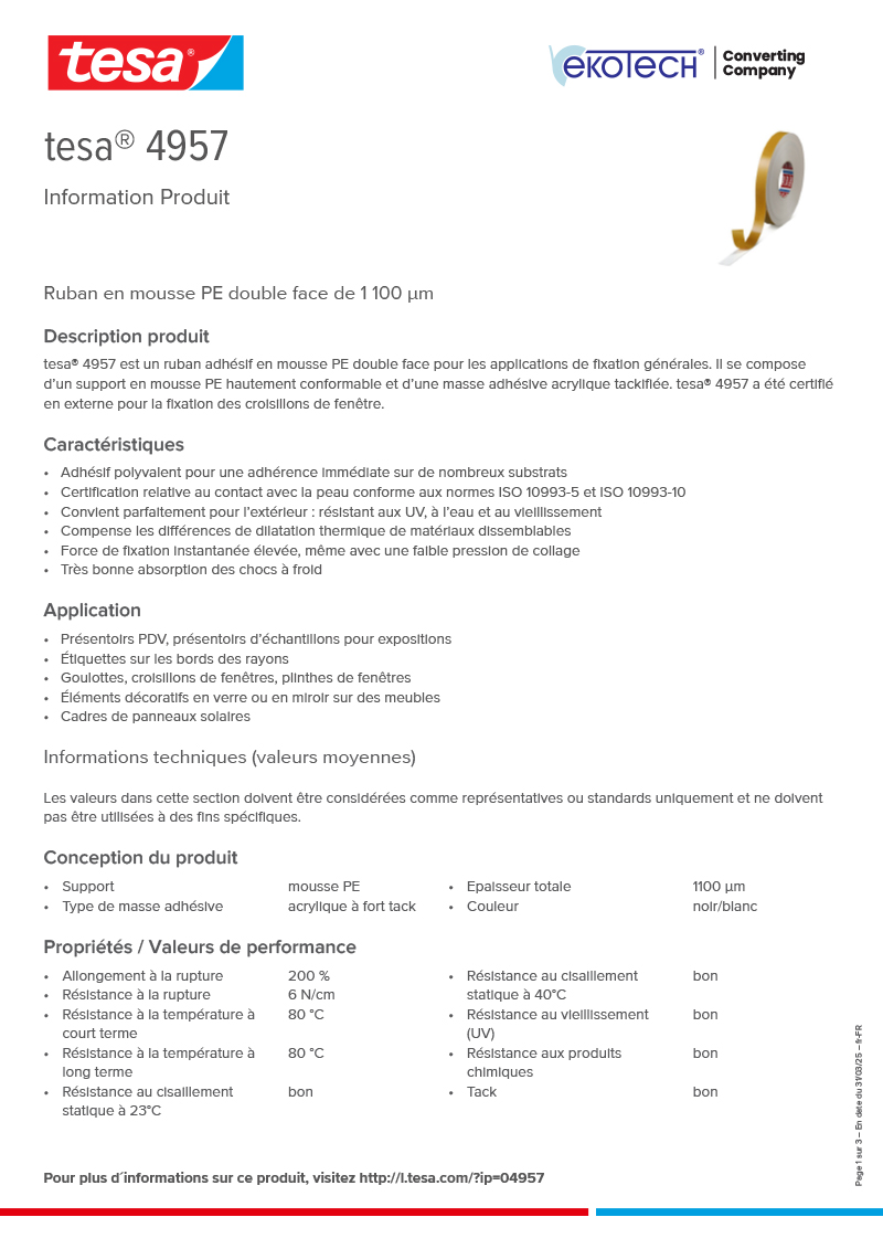 Product-information_tesa®-4957_fr-FR-ekotech