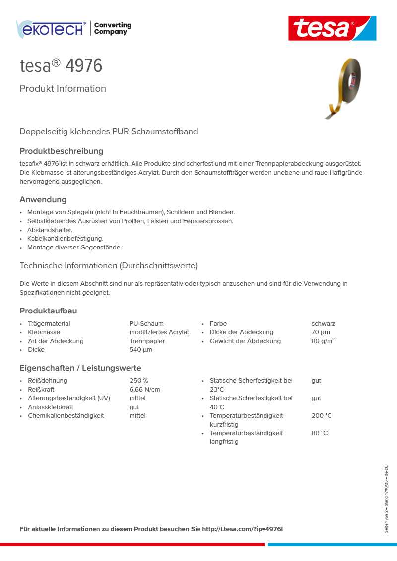 Product-information_tesa®-4976_de-DE-ekotech