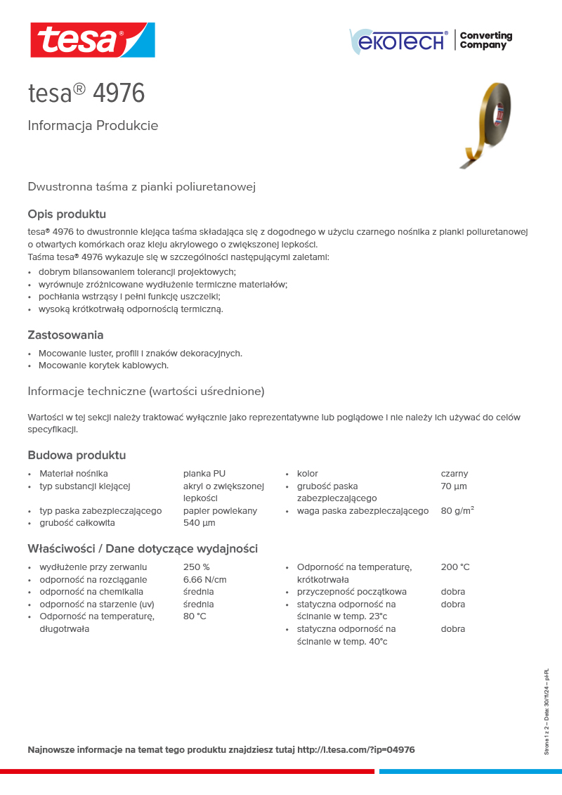 Product-information_tesa®-4976_pl-PL-ekotech