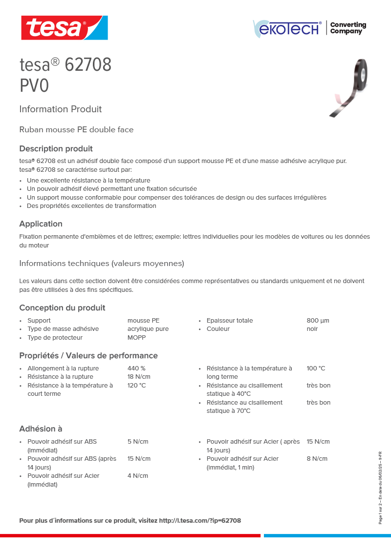 Product-information_tesa®-62708_fr-FR-ekotech