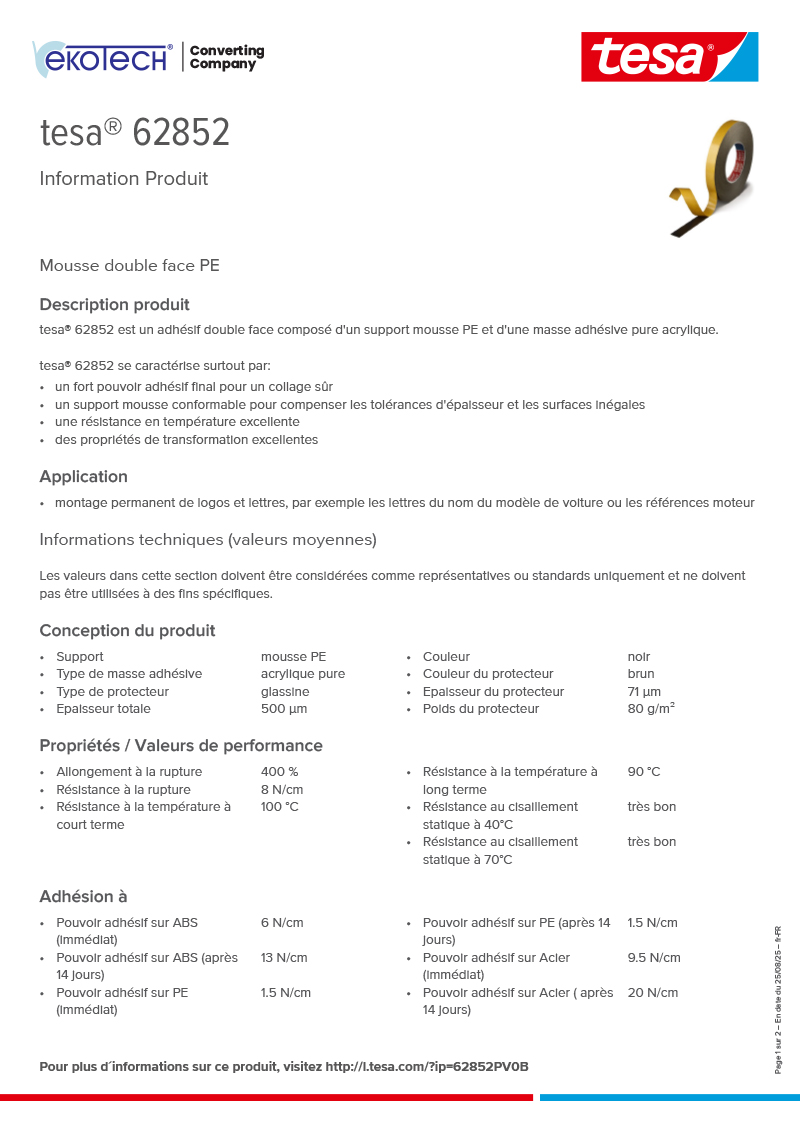 Product-information_tesa®-62852_fr-FR-ekotech