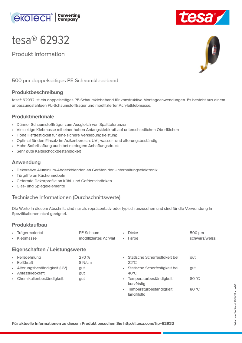 Product-information_tesa®-62932_de-DE-ekotech