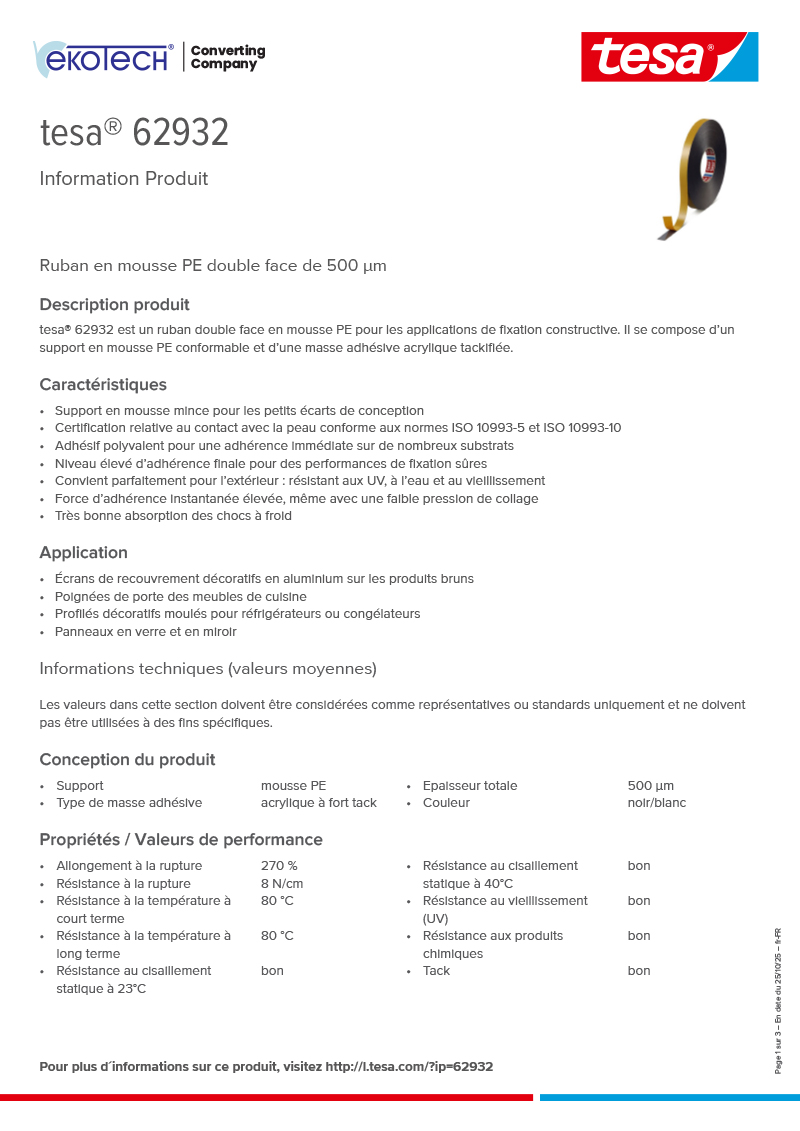Product-information_tesa®-62932_fr-FR-ekotech