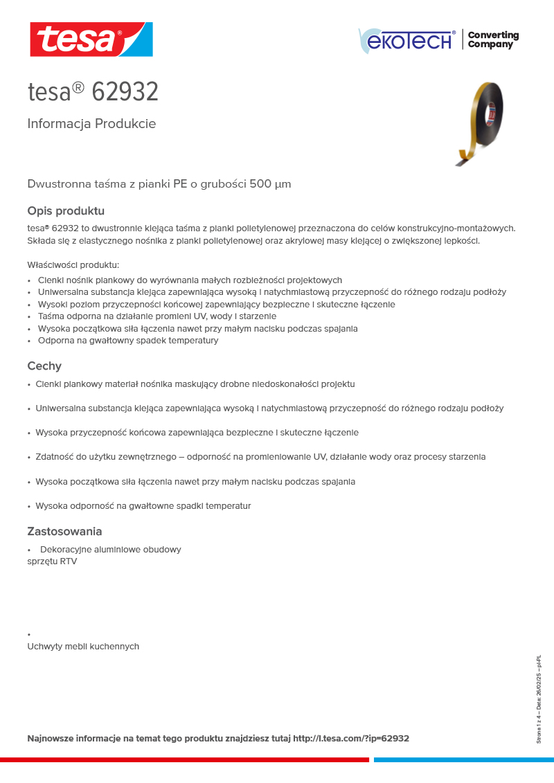 Product-information_tesa®-62932_pl-PL-ekotech