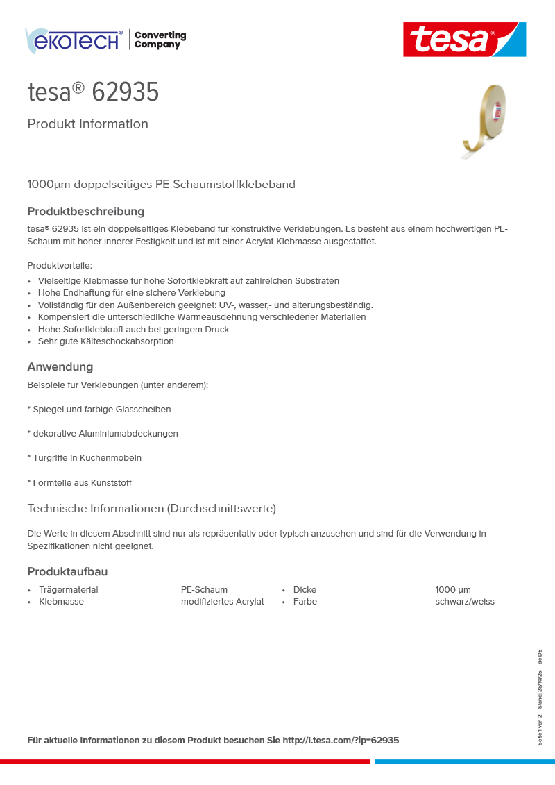 Product-information_tesa®-62935_de-DE-ekotech