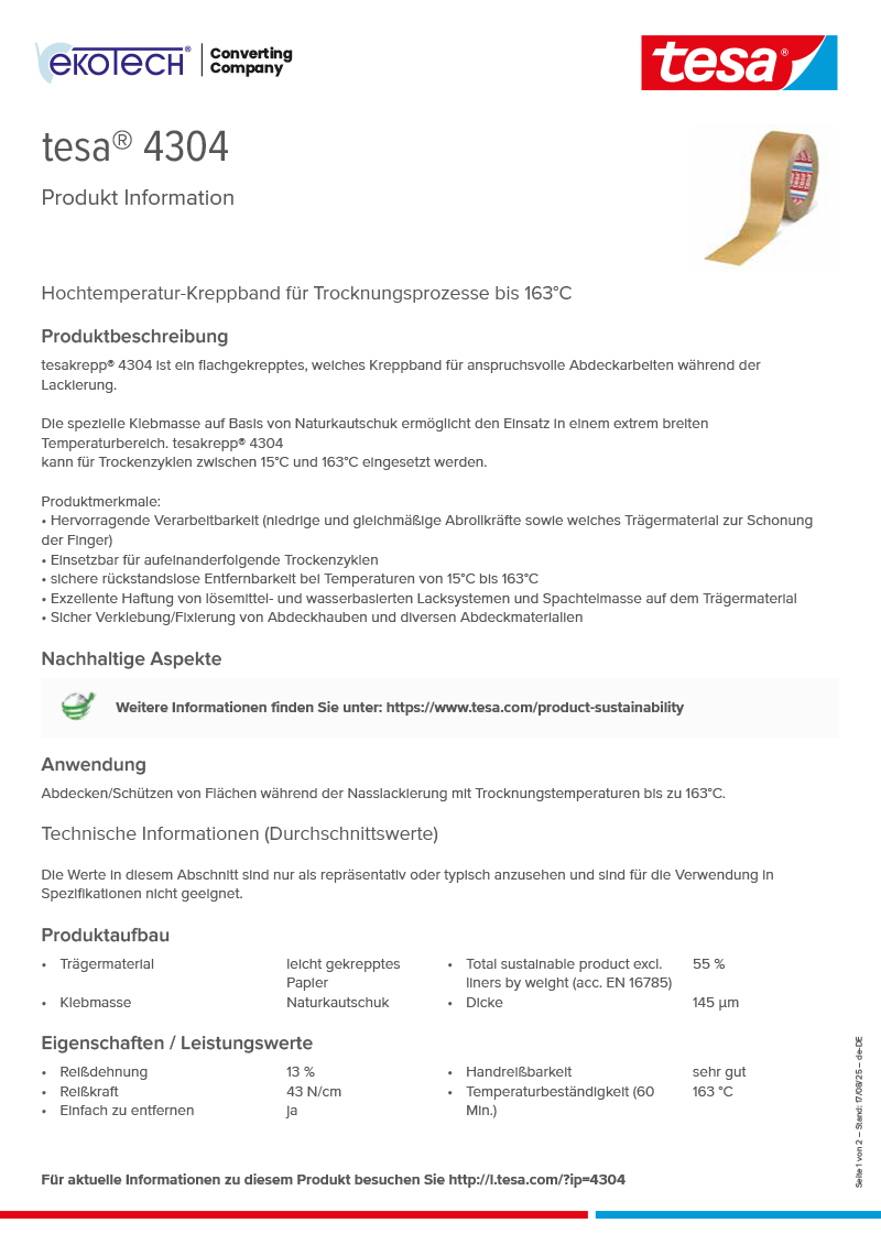 Product-information_tesa®-04304_de-DE-ekotech