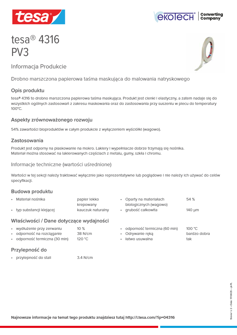 Product-information_tesa®-4316_pl-PL-ekotech