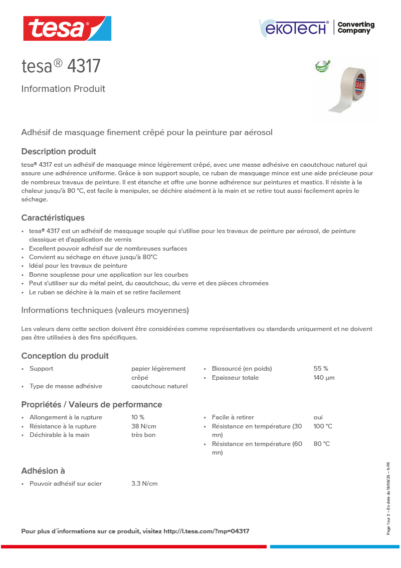 Product-information_tesa®-04317_fr-FR-ekotech