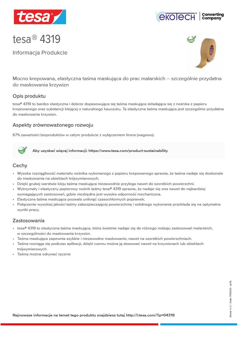 Product-information_tesa®-04319_pl-PL-ekotech