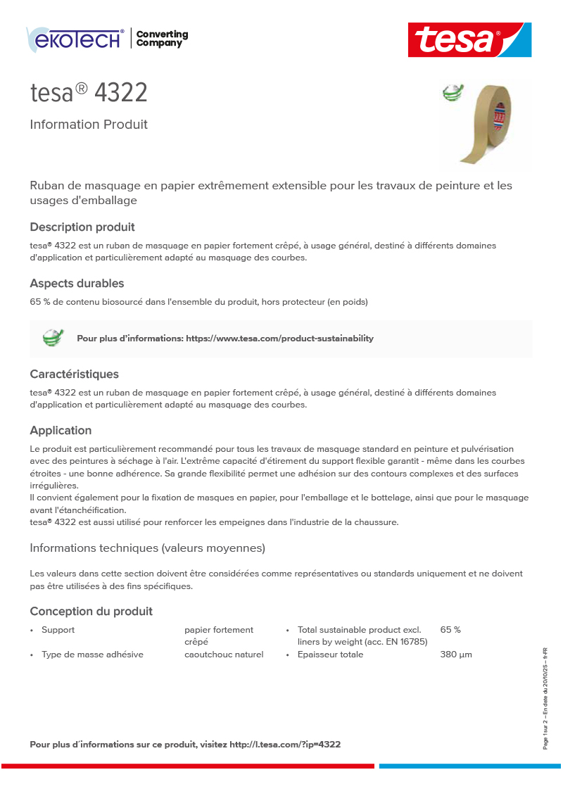 Product-information_tesa®-04322_fr-FR-ekotech