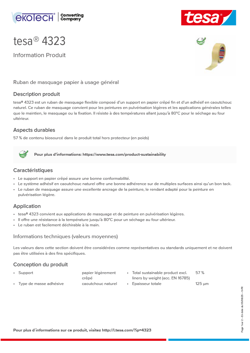 Product-information_tesa®-04323_fr-FR-ekotech