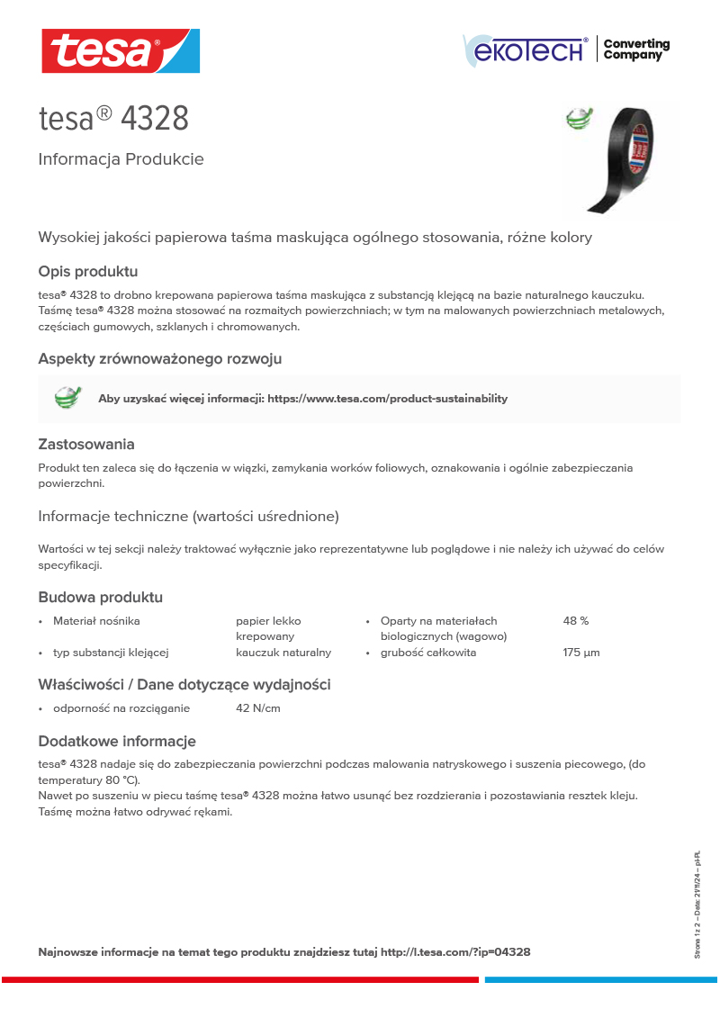 Product-information_tesa®-04328_pl-PL-ekotech