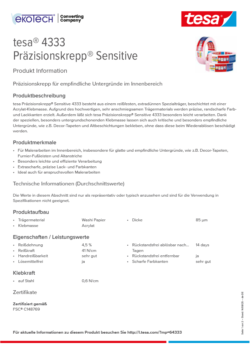 Product-information_tesa®-04333_de-DE-ekotech