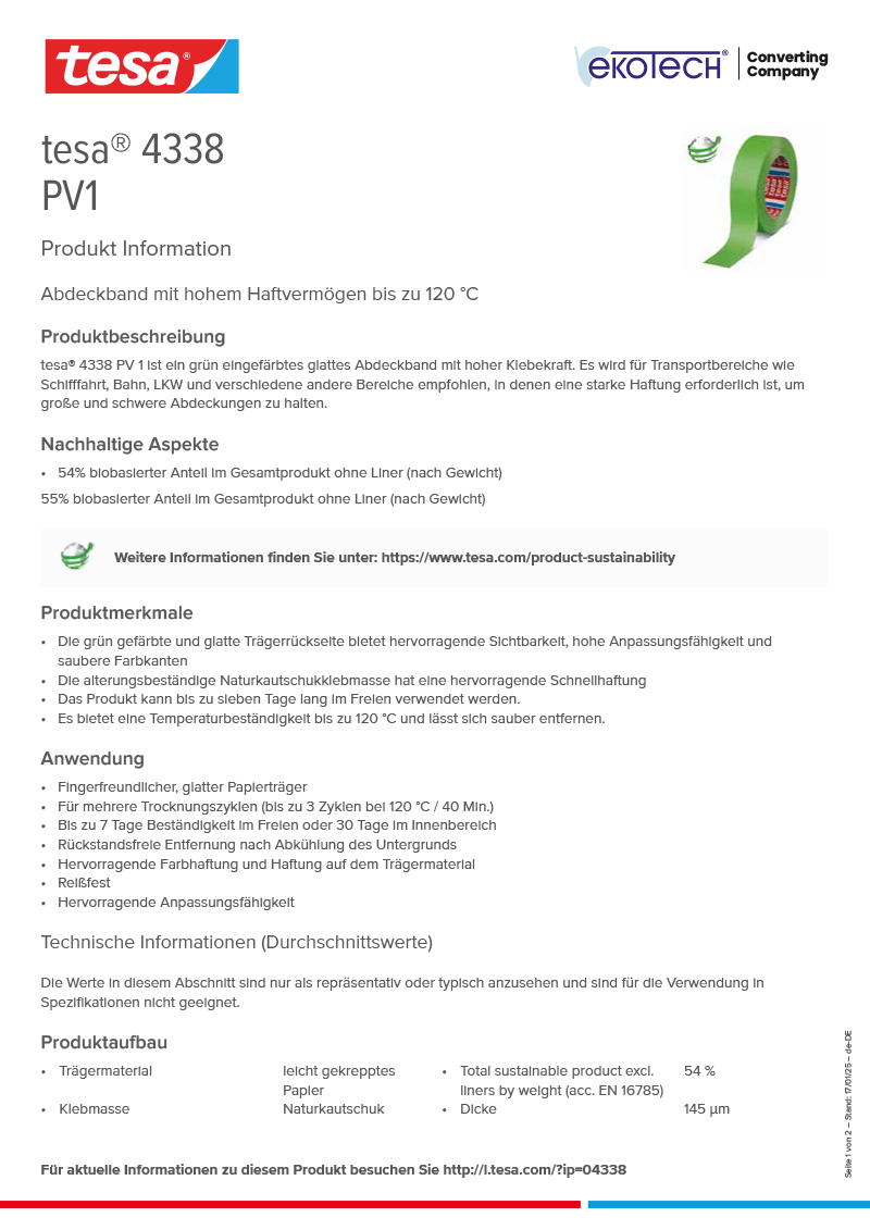 Product-information_tesa®-4338_de-DE-ekotech