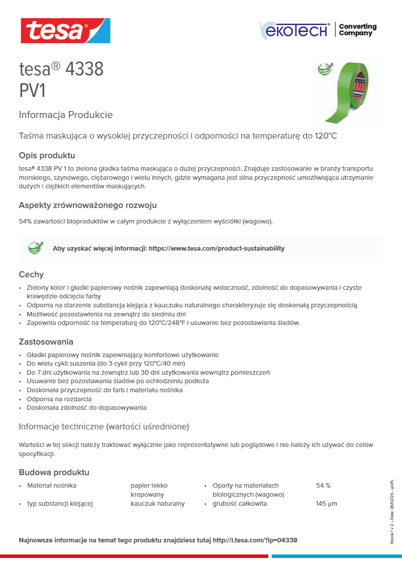 Product-information_tesa®-4338_pl-PL-ekotech