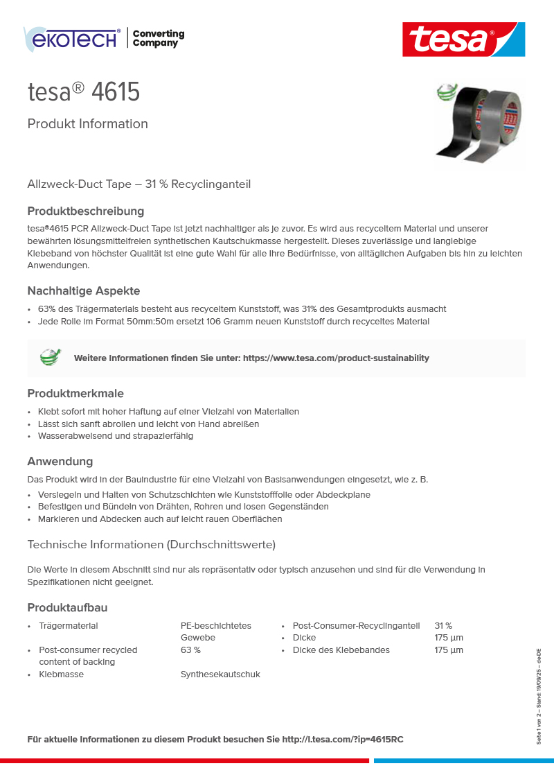 Product-information_tesa®-04615_de-DE-ekotech