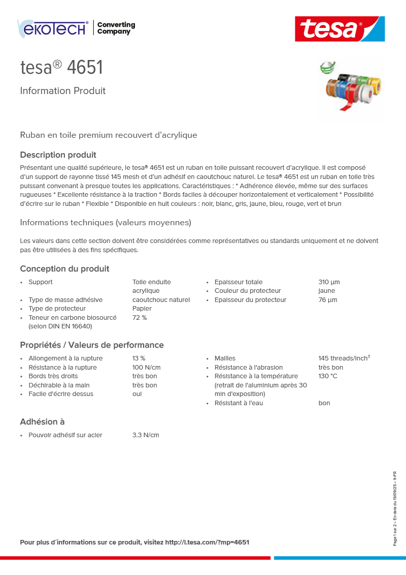 Product-information_tesa®-04651_fr-FR-ekotech