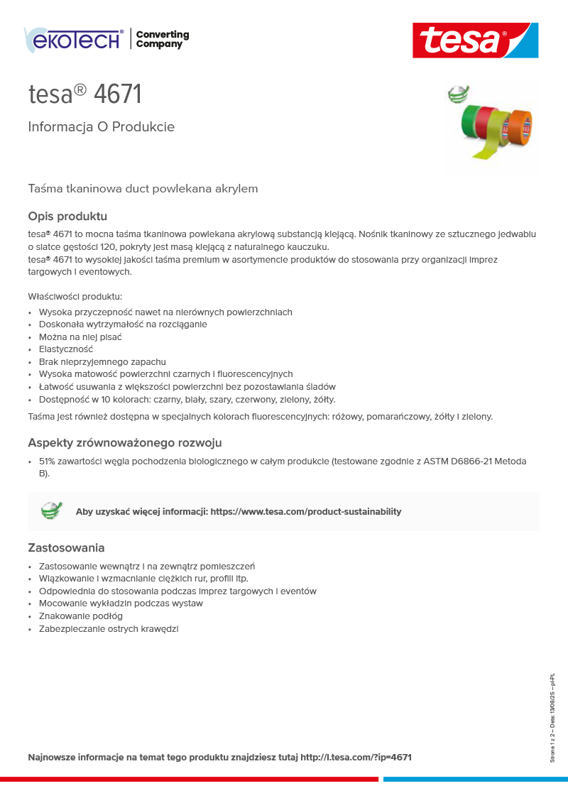 Product-information_tesa®-04671_pl-PL-ekotech