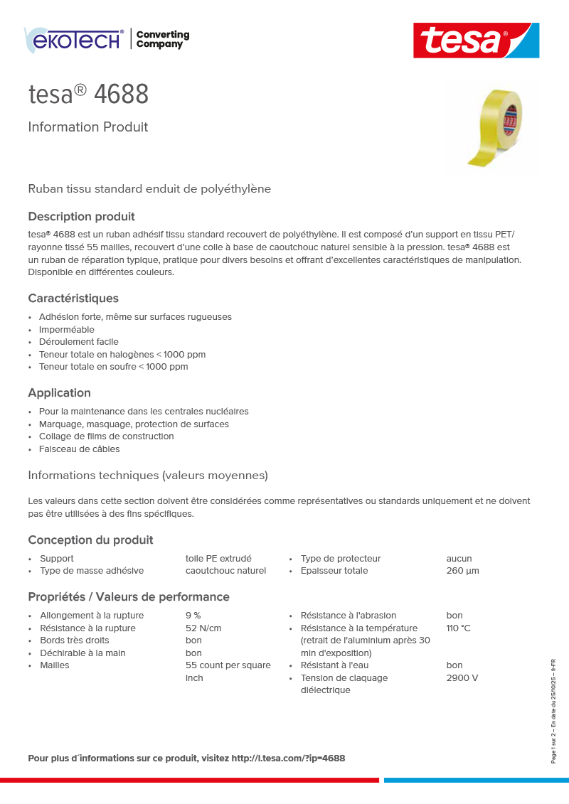 Product-information_tesa®-04688_fr-FR-ekotech