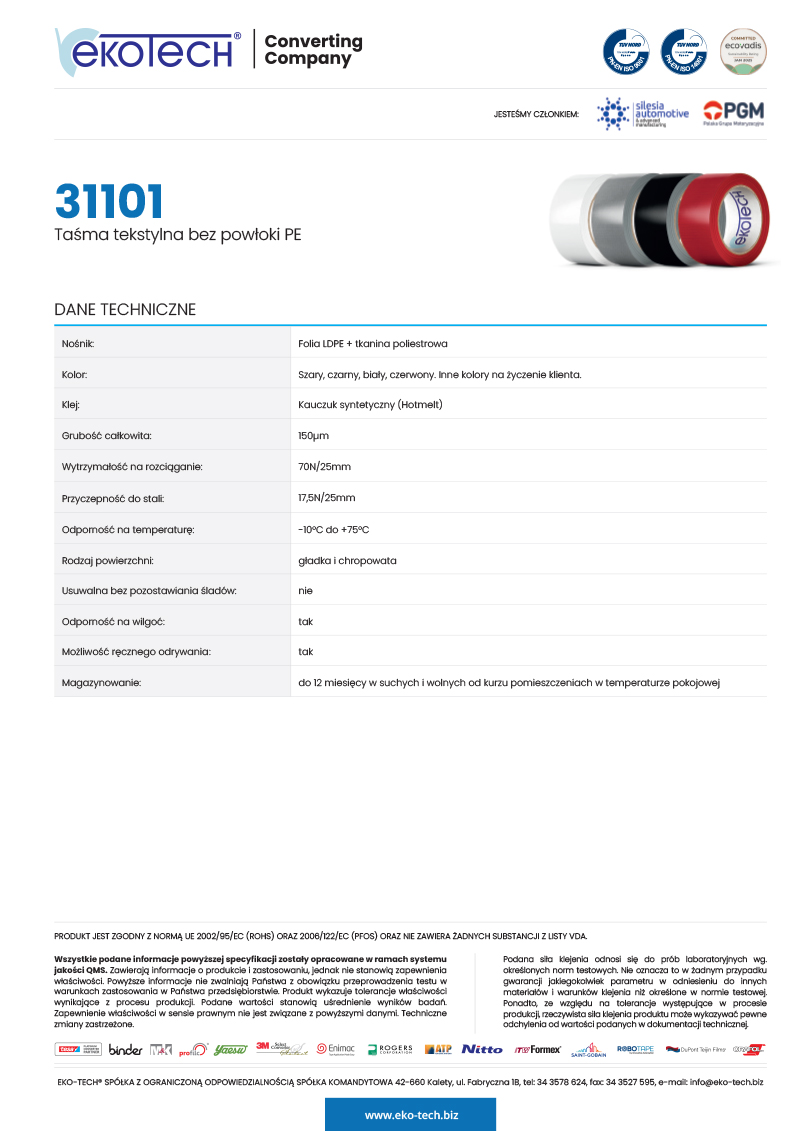 Eko-Tech Converting Company - converting-tasm-tasmy-tekstylne-31101-pl