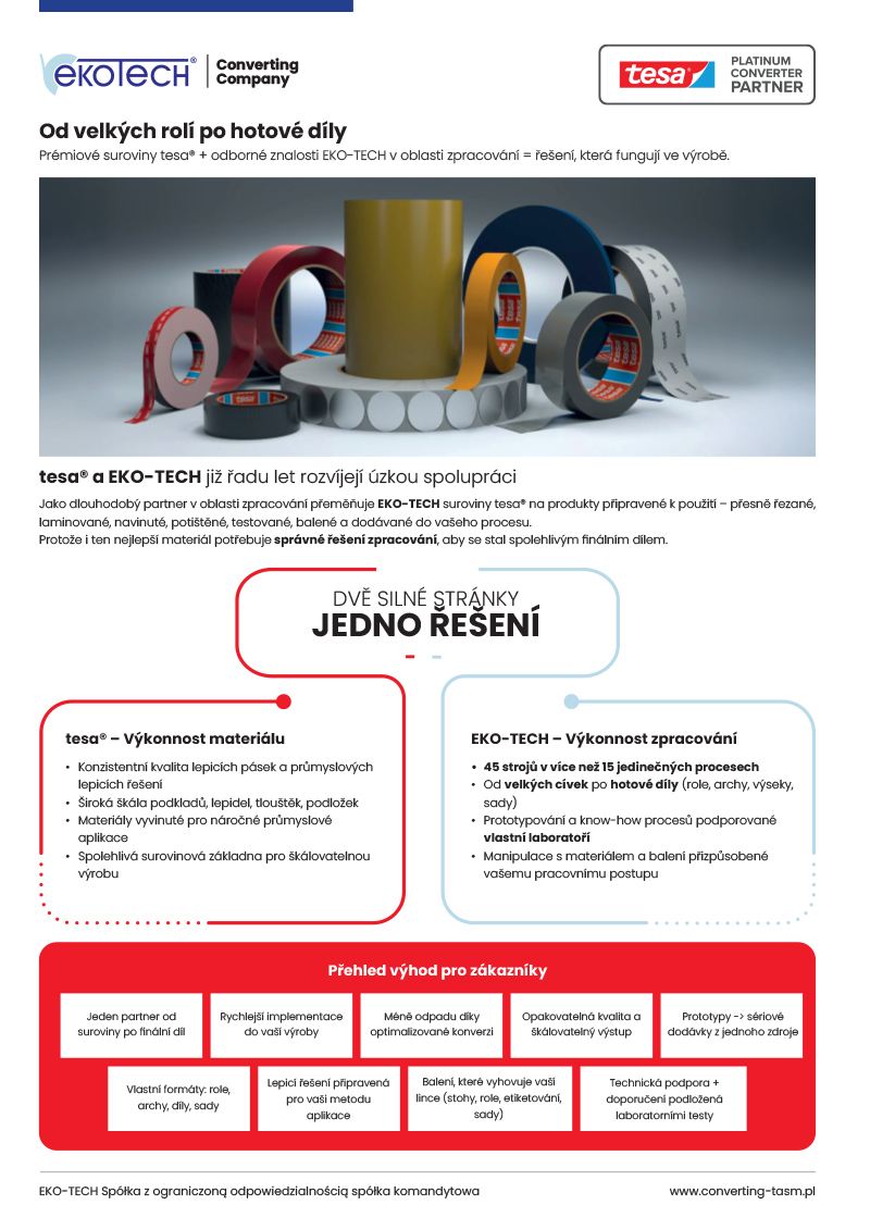 Eko-Tech Converting Company - tesa-ekotech-CZ